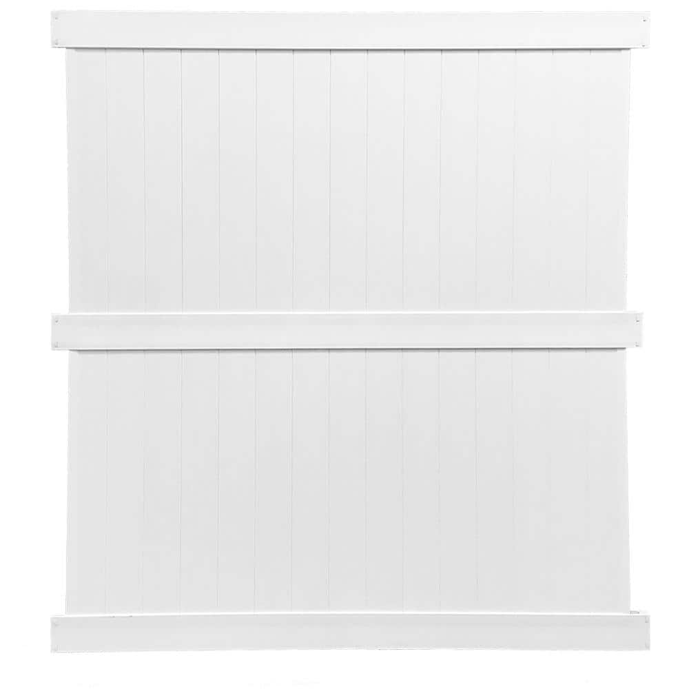 Weatherables Augusta H W Vinyl Privacy Fence Panel Kit