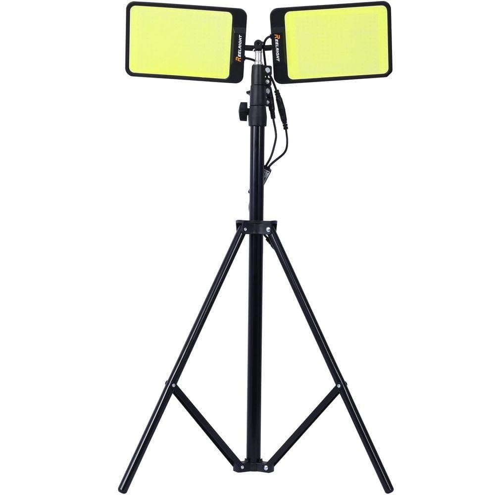 WRIGHTMASTER 12V 11200 Lumens LED Portable Outdoor Construction Light Waterproof Versatility Light with Remote, Stand