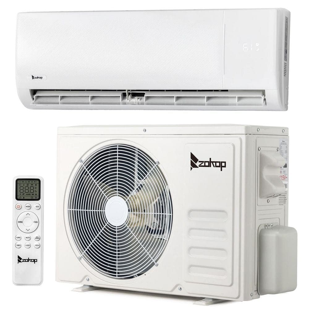 Karl home 19 SEER2 9,000 BTU 0.75 Ton Ductless Mini Split Air Conditioner with Heat Pump 115V