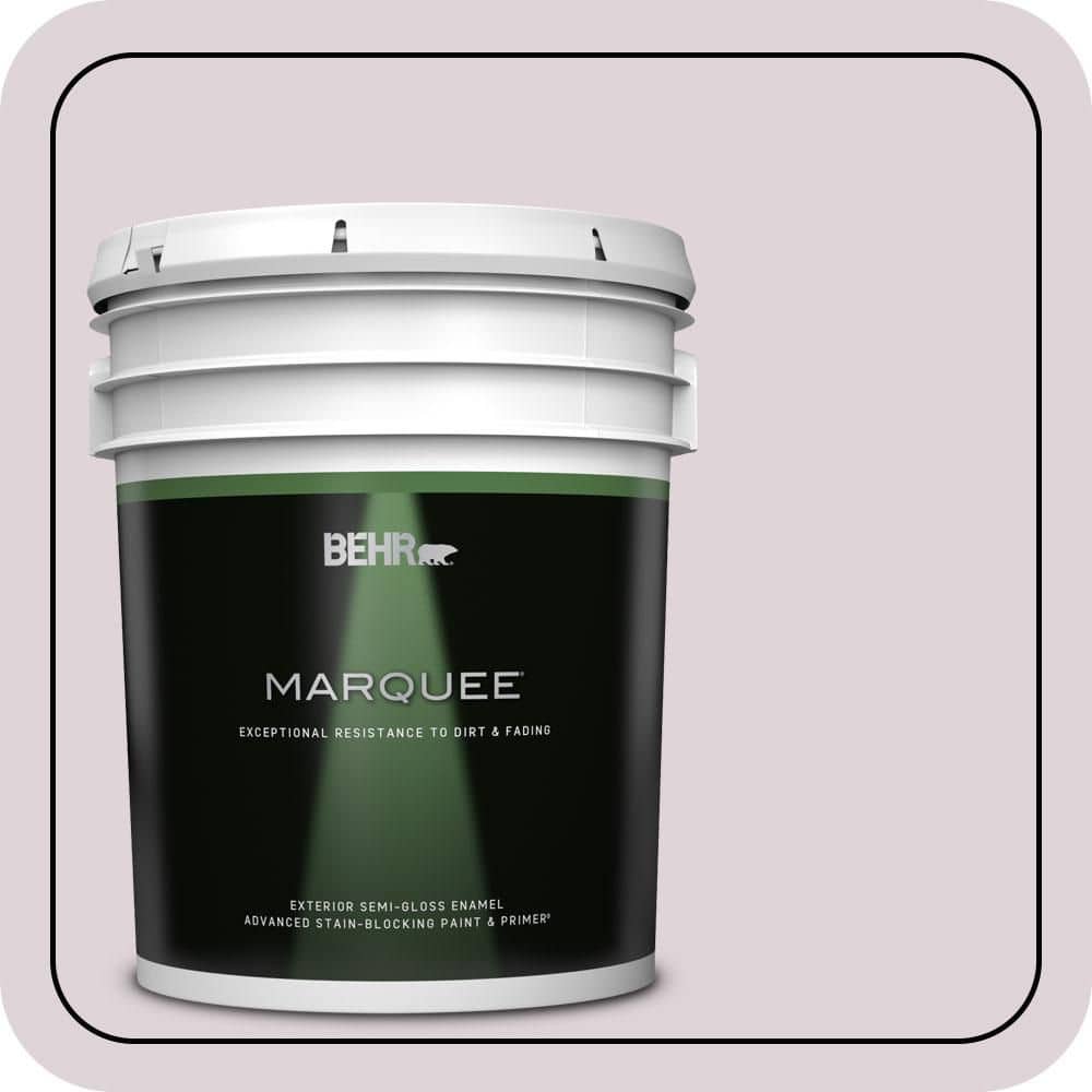 BEHR MARQUEE 5 gal. #PPU16-07 Mystic Fairy Semi-Gloss Enamel Exterior Paint & Primer