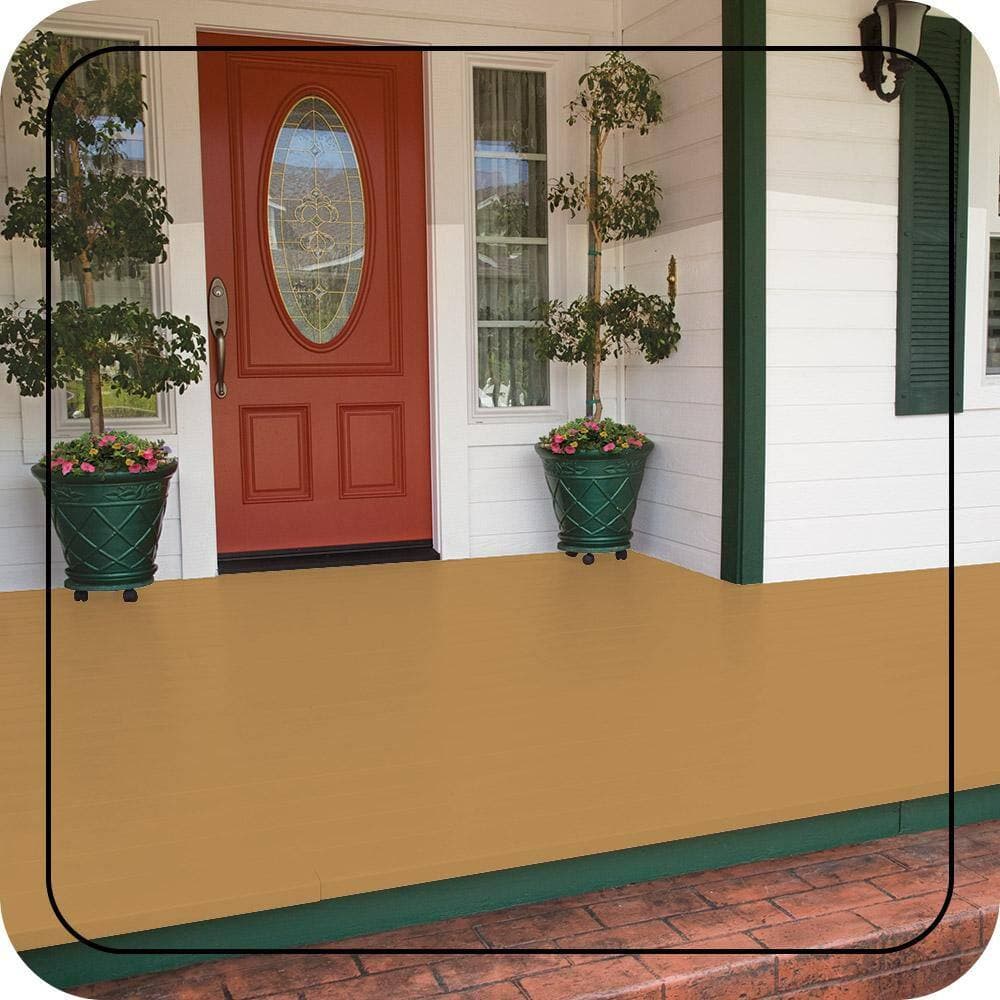 BEHR PREMIUM 1 gal. #MQ4-10 Amber Brew Low-Lustre Enamel Interior/Exterior Porch and Patio Floor Paint (2)