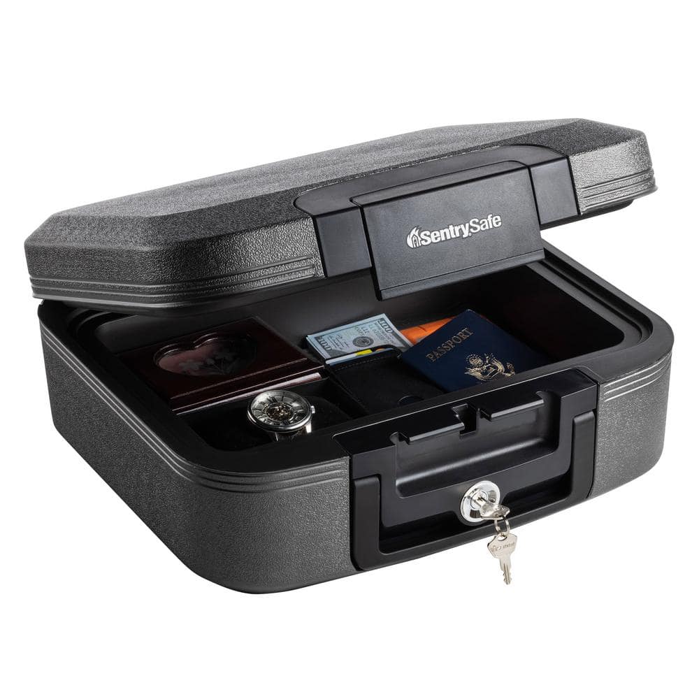 SentrySafe 0.28 cu. ft. Fireproof & Waterproof Safe Box with Organizer