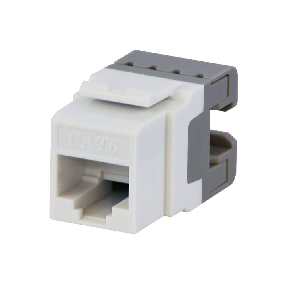 Commercial Electric Category 6 Jack - White