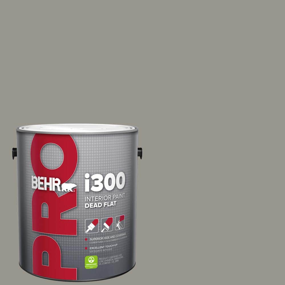 BEHR PRO 1 gal. #N360-4 Battleship Gray Dead Flat Interior Paint