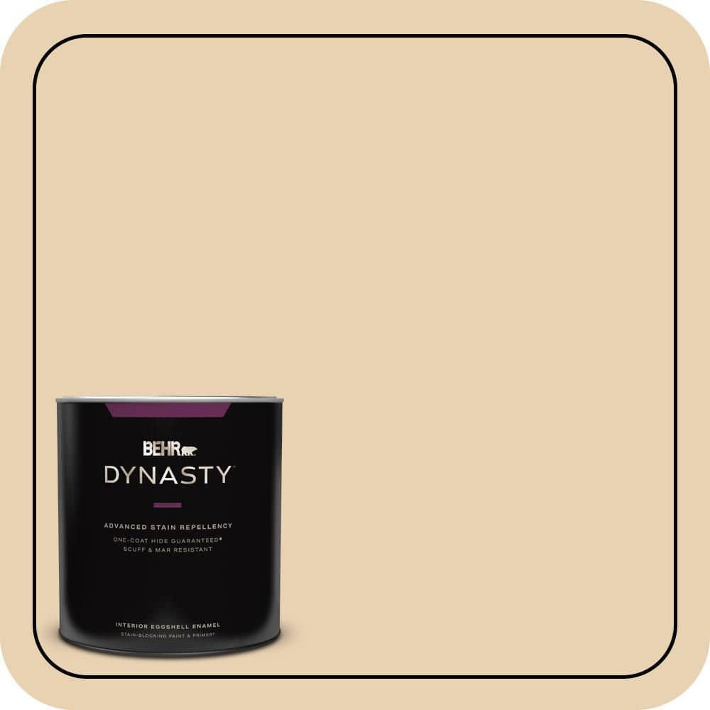 BEHR DYNASTY 1 qt. #S300-2 Powdered Gold Eggshell Enamel Interior Stain-Blocking Paint & Primer