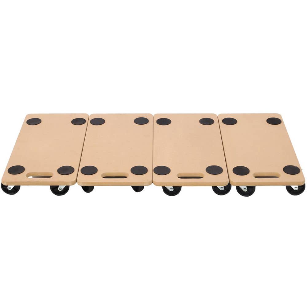maocao hoom Furniture Moving Dolly, Heavy Duty Wood Rolling Mover with Wheels, Holds 500 lbs. (4-Piece 22.8 in. x 11.2 in. Platform) (1)