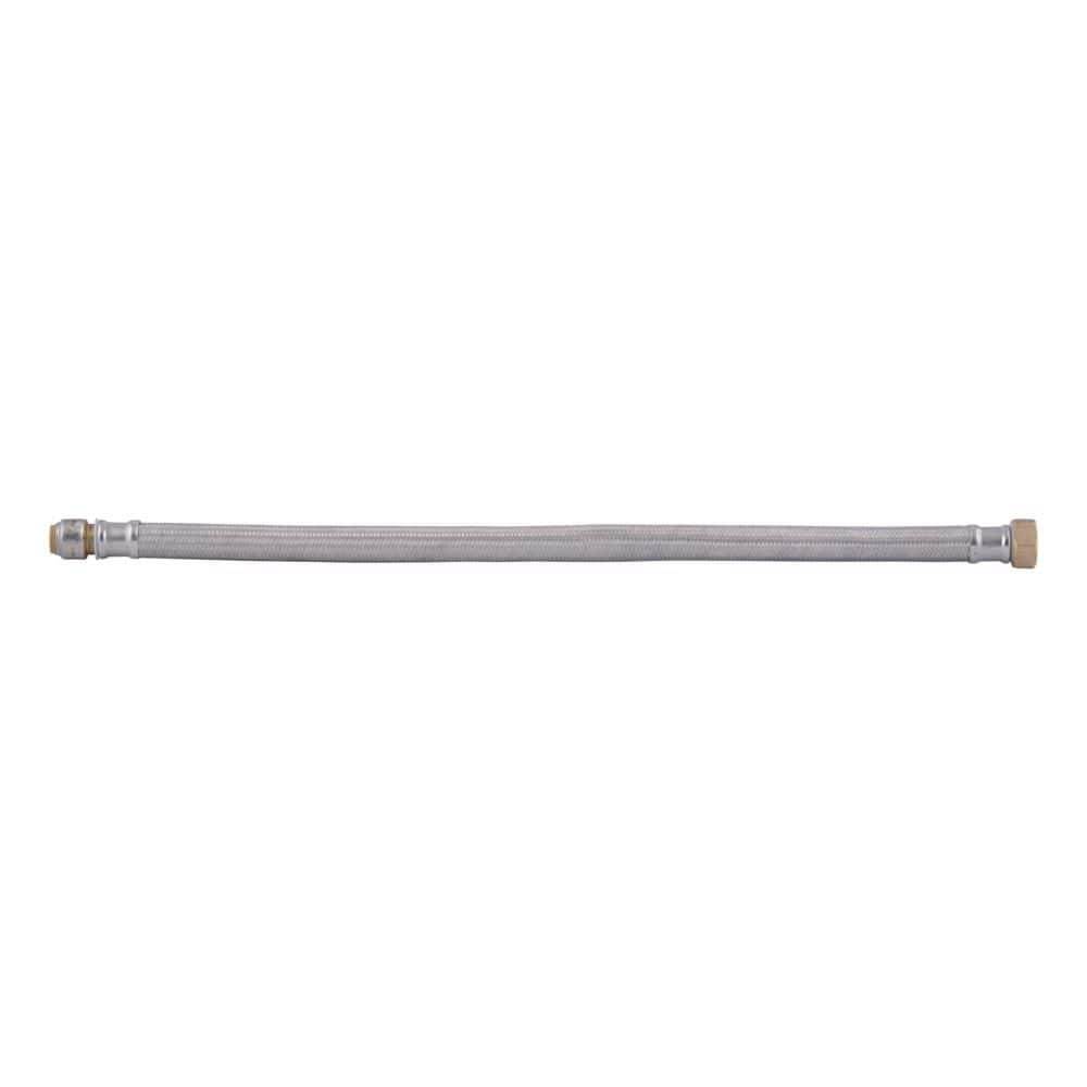 SharkBite Max 1/2 in. Push-to-Connect x 3/4 in. FIP x 24 in. Braided Stainless Steel Water Heater Connector (3)