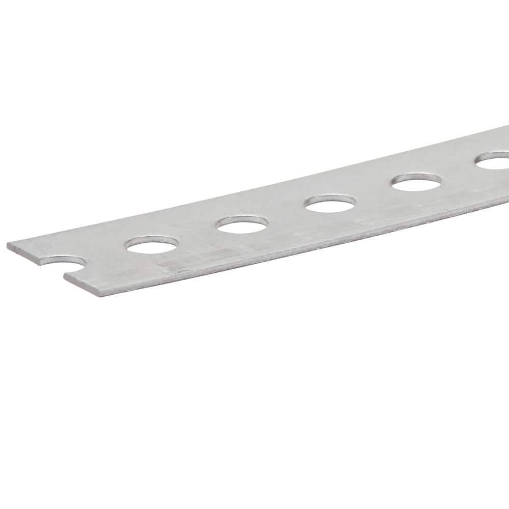 Everbilt 1-3/8 in. x 3 ft. - 16 Gauge Thick Zinc Plated Perforated Steel Flat Bar (4)