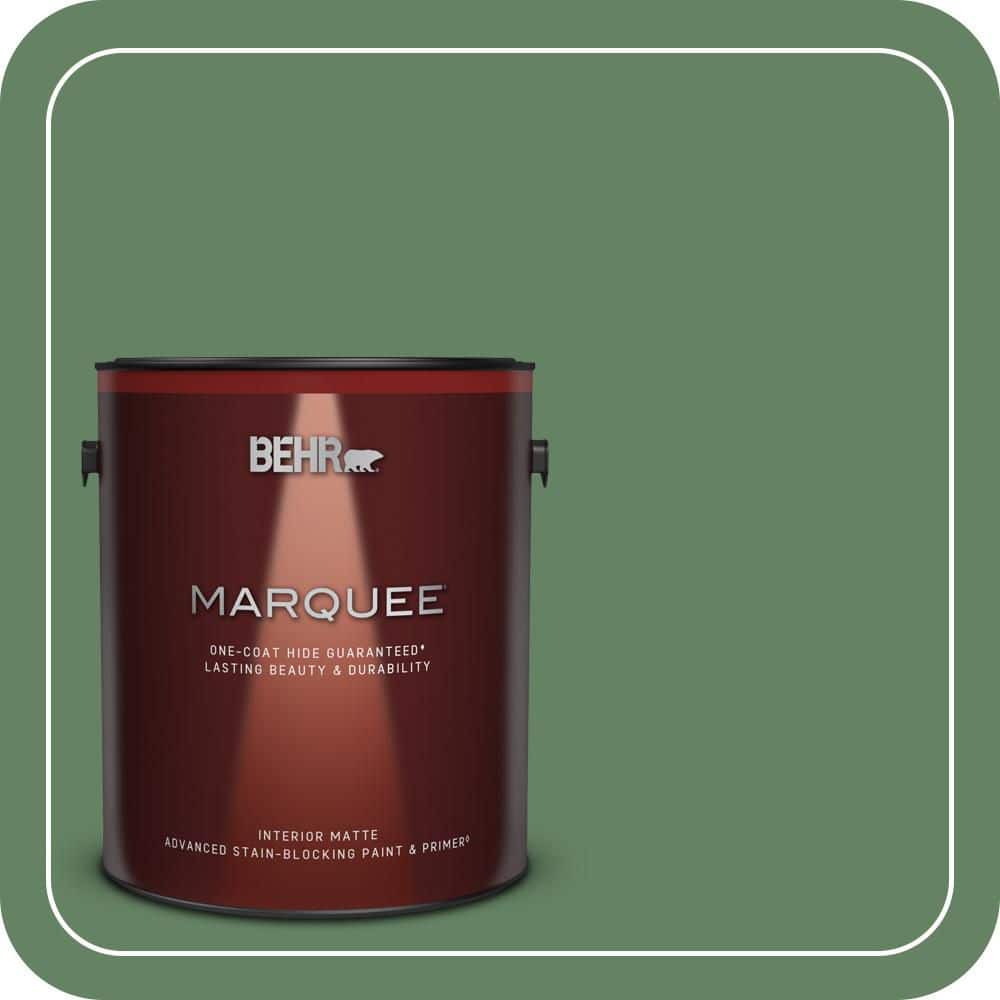BEHR MARQUEE 1 gal. #S400-6 Tuscan Herbs One-Coat Hide Matte Interior Paint & Primer (1)