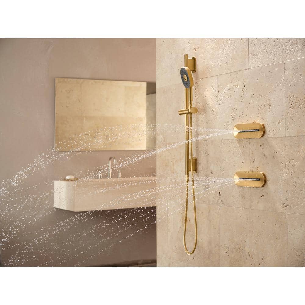 KOHLER Statement Oblong Vichy 1.75 GPM 1-Spray Body Spray in Vibrant French Gold (2)