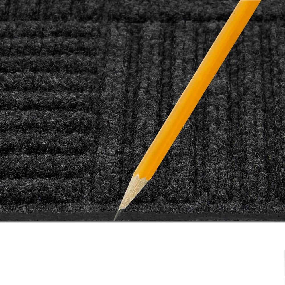 TrafficMaster Charcoal - Black Residential 18 x 18 in. Peel and Stick Carpet Tile Square (18 sq. ft.) (4)