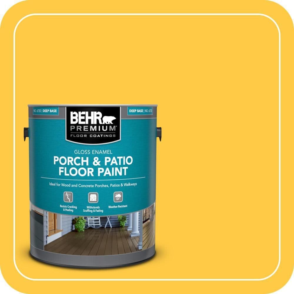 BEHR PREMIUM 1 gal. #P290-6 English Daisy Gloss Enamel Interior/Exterior Porch and Patio Floor Paint