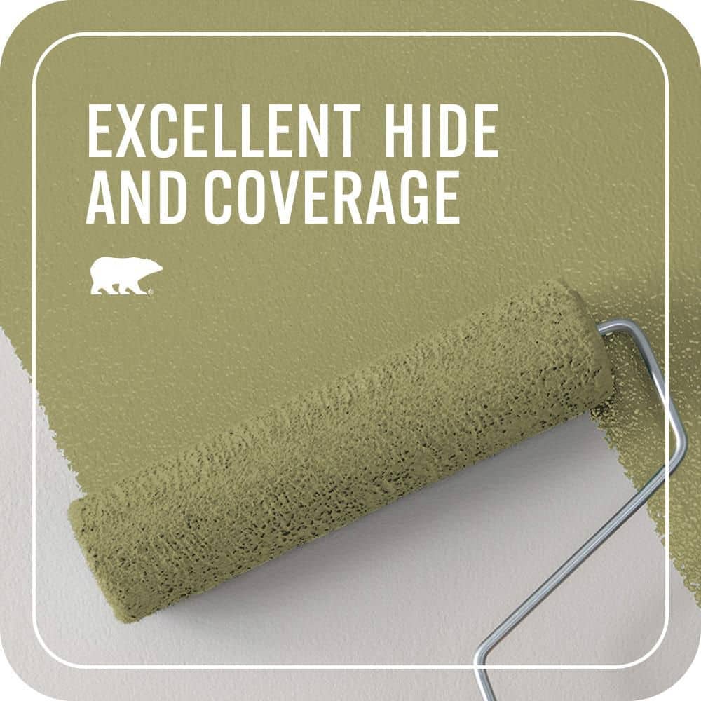 BEHR PREMIUM PLUS #S340-5 Farm Fresh Enamel Interior/Exterior Paint & Primer Color Sample (4)
