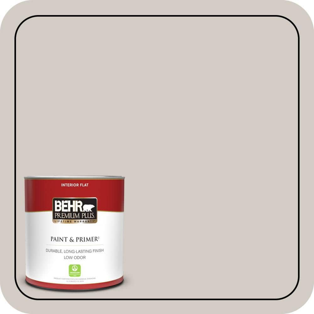 BEHR PREMIUM PLUS 1 qt. #PPU18-09 Burnished Clay Flat Low Odor Interior Paint & Primer