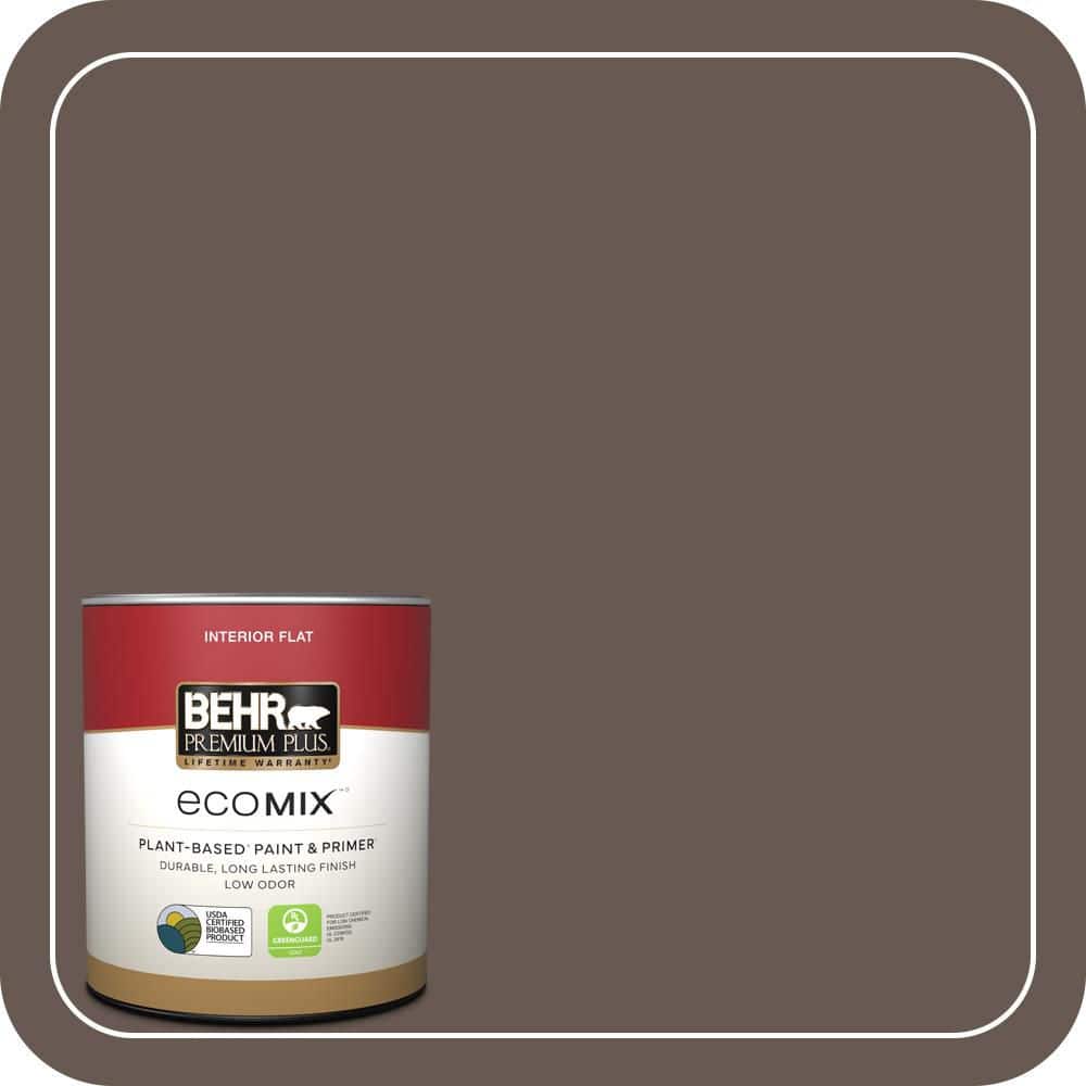 BEHR PREMIUM PLUS 1 qt. #MQ2-44 Museum Flat EcoMix Plant-Based Interior Paint & Primer (1)