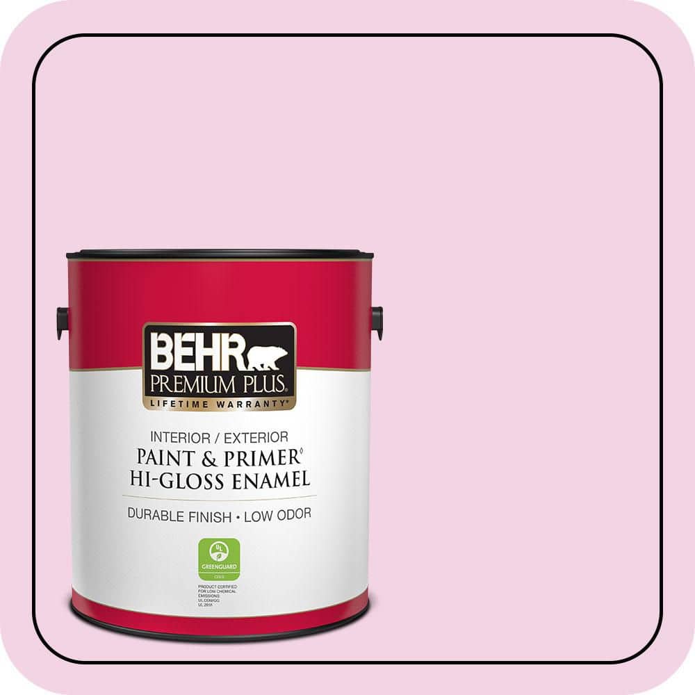 BEHR PREMIUM PLUS 1 gal. #690A-2 Hopeful Hi-Gloss Enamel Interior/Exterior Paint & Primer
