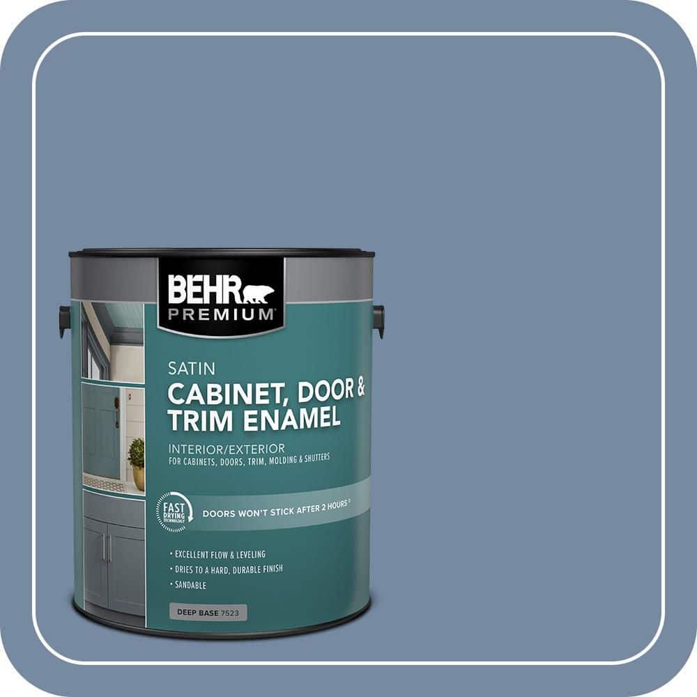 BEHR PREMIUM 1 gal. #PPU15-09 Hilo Bay Satin Enamel Interior/Exterior Cabinet, Door & Trim Paint