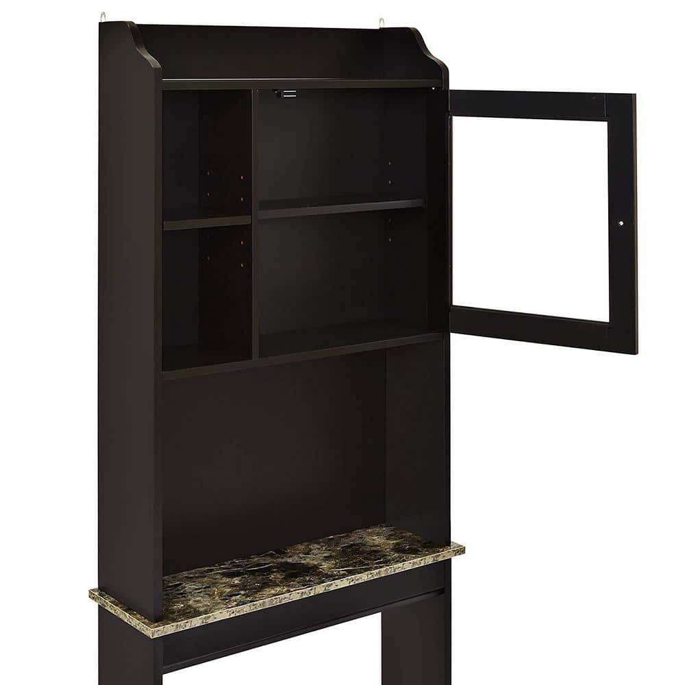 EPOWP 8 in. W x 68 in. H x 23 in. D Brown Over-the-Toilet Storage (3)