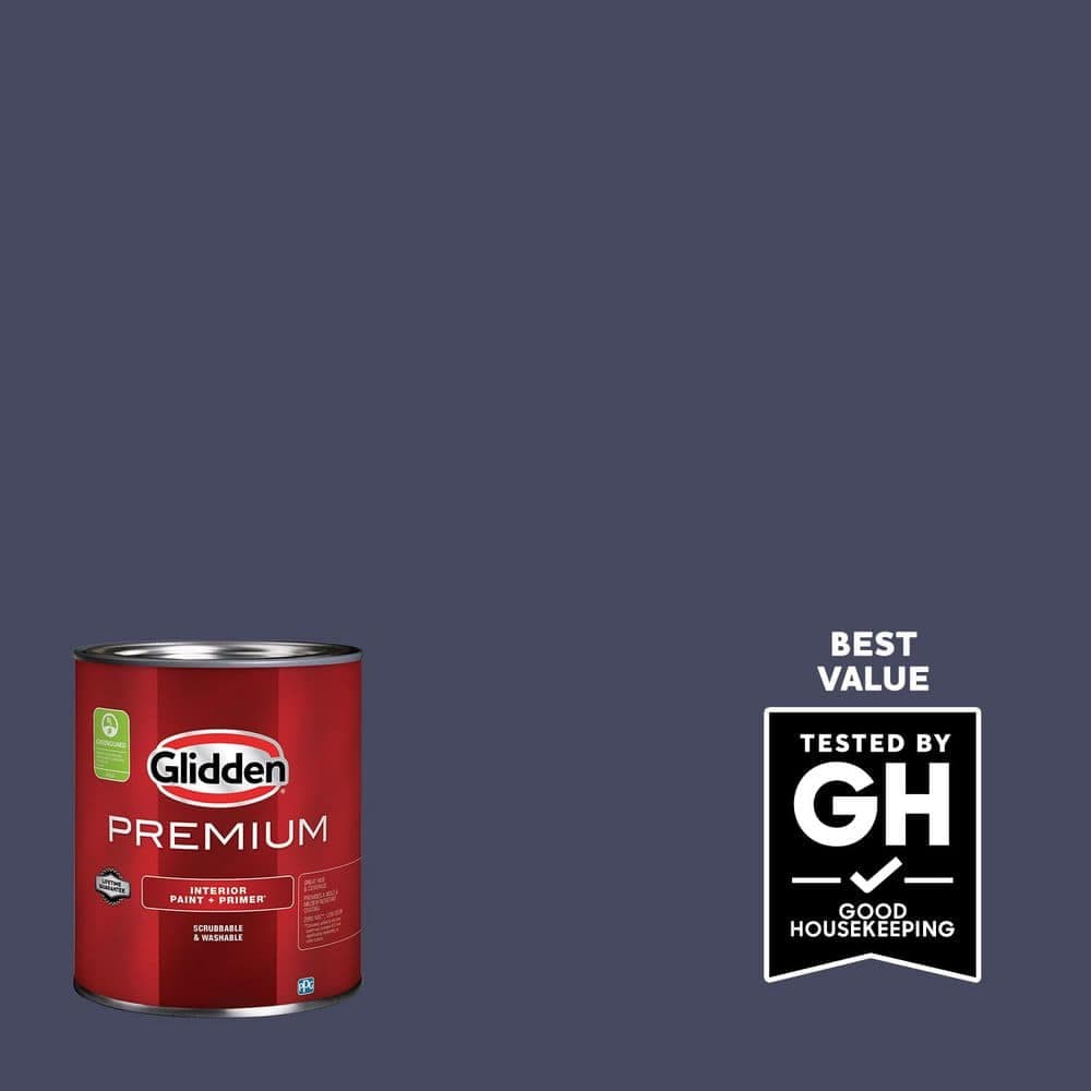 Glidden Premium 1 qt. PPG1171-7 Chinaberry Eggshell Interior Latex Paint (1)
