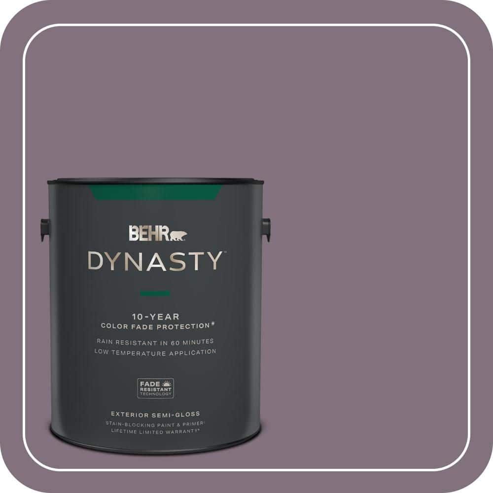 BEHR DYNASTY 1 gal. #690F-6 Wine Frost Semi-Gloss Exterior Stain-Blocking Paint & Primer