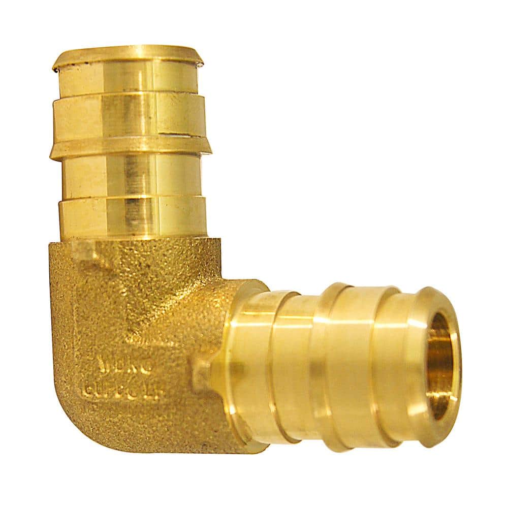 Apollo 1/2 in. PEX-A Barb Brass 90-Degree Elbow Fitting
