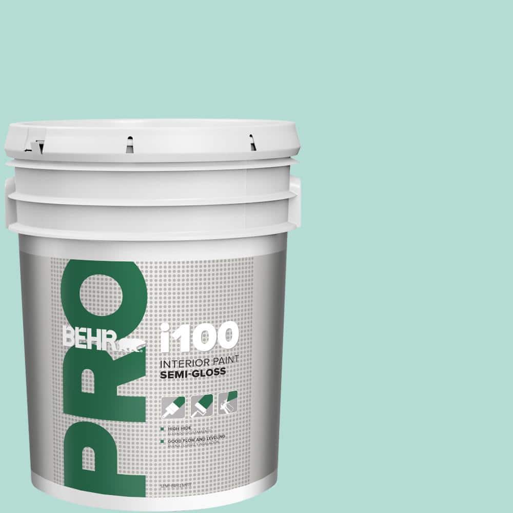 BEHR PRO 5 gal. #490C-3 Balmy Seas Semi-Gloss Interior Paint