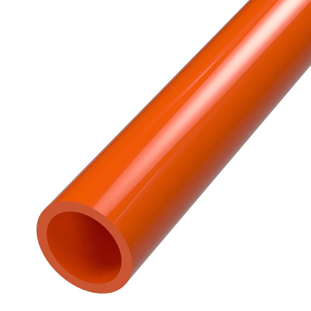Formufit 1 in. x 5 ft. Orange Furniture Grade Schedule 40 PVC Pipe (2-Pack) (3)