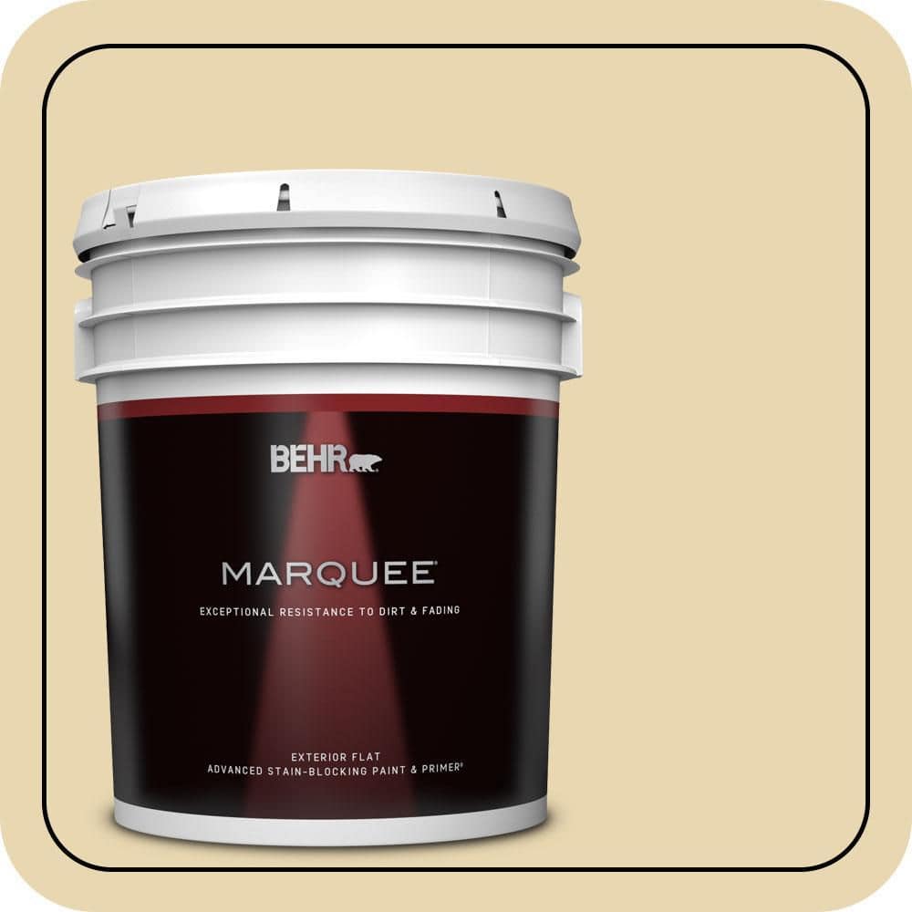 BEHR MARQUEE 5 gal. #PPF-13 Sunning Deck Flat Exterior Paint & Primer