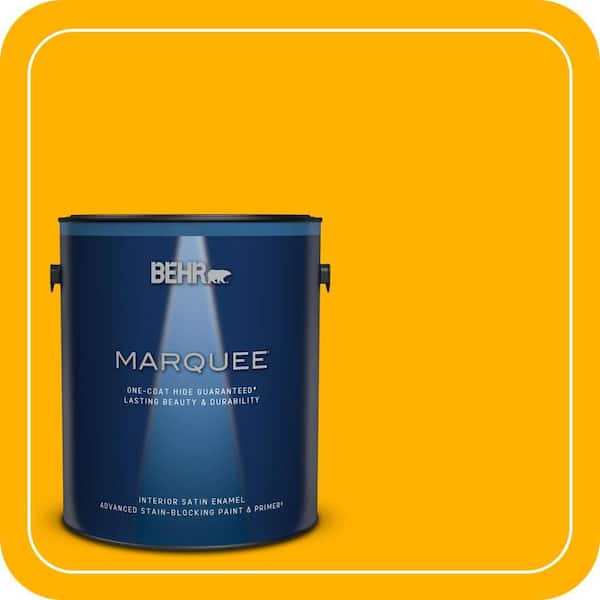 BEHR PREMIUM PLUS #310B-7 Saffron Thread Interior/Exterior Paint & Primer Color Sample (3)