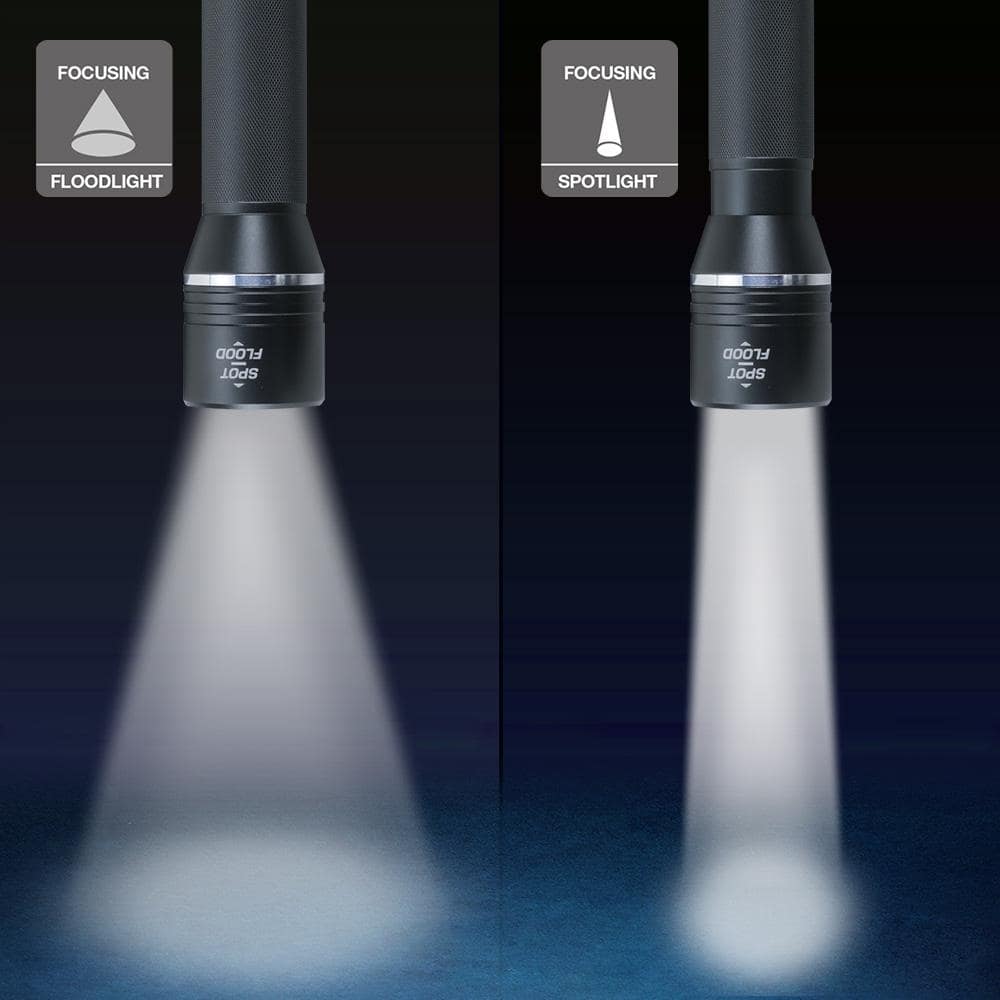 Defiant 1000 Lumens LED Slide-to-Focusing Alkaline Flashlight (4)