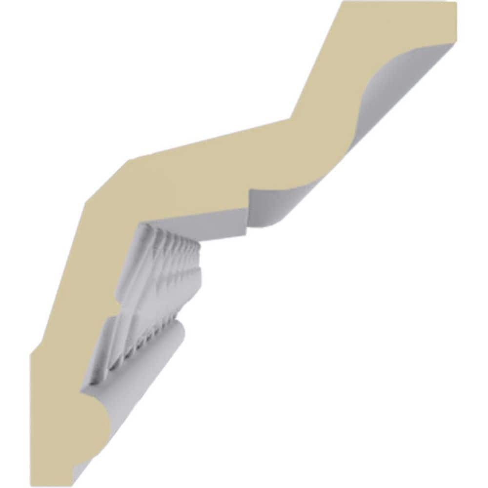 Ekena Millwork 2-3/4 in. x 3-1/8 in. x 94-1/2 in. Polyurethane Sofia Crown Moulding (3)