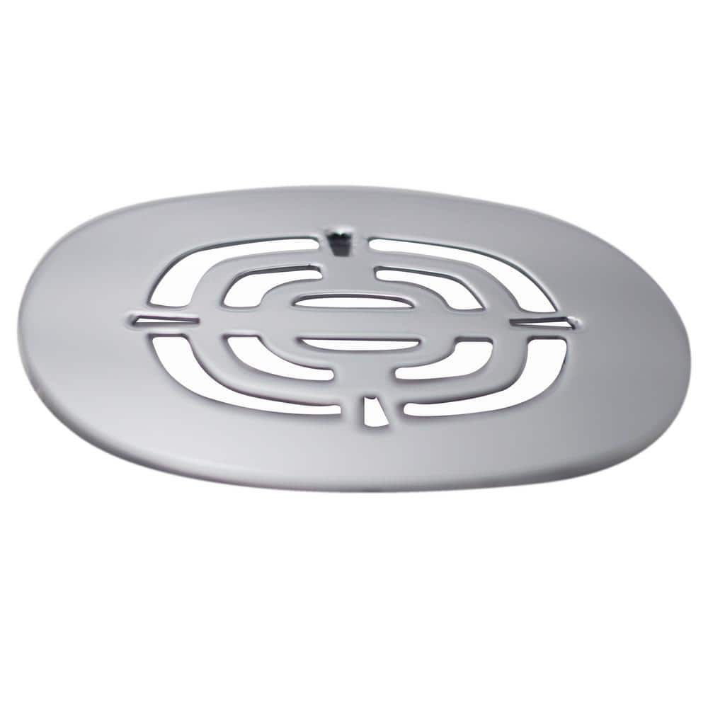 Belle Foret 4-1/2 in. Brass Snap-In Shower Strainer Grid in Polished Chrome (3)