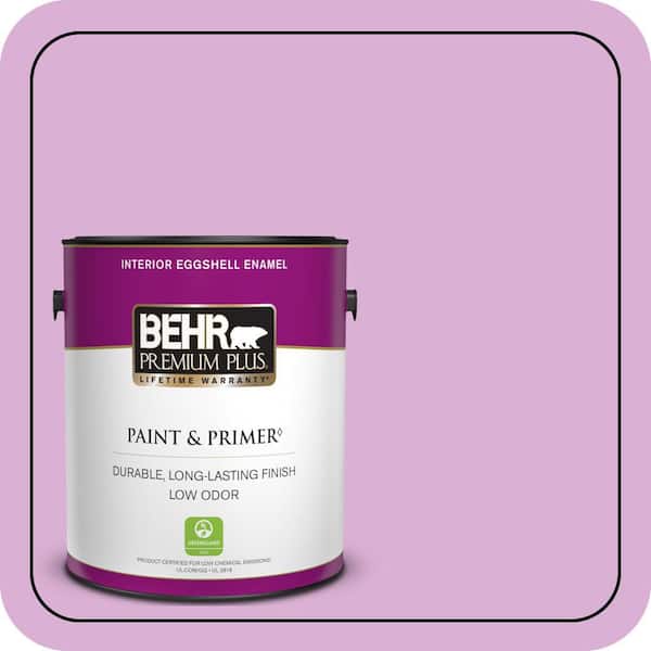 BEHR PREMIUM PLUS 1 gal. #P110-3 BFF Eggshell Enamel Low Odor Interior Paint & Primer (2)