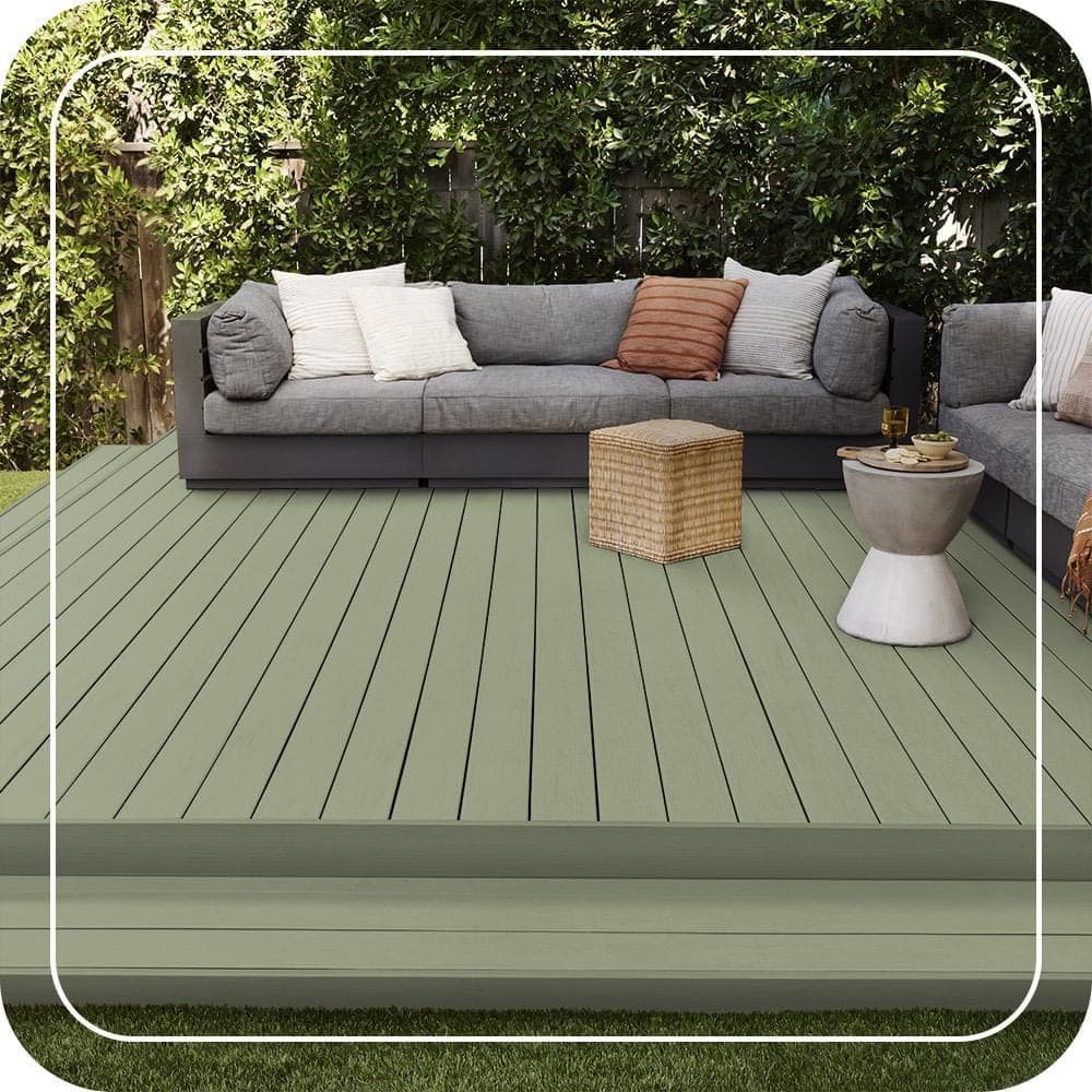 BEHR PREMIUM 1 gal. #SC-132 Sea Foam Solid Color Waterproofing Exterior Wood Stain and Sealer (3)