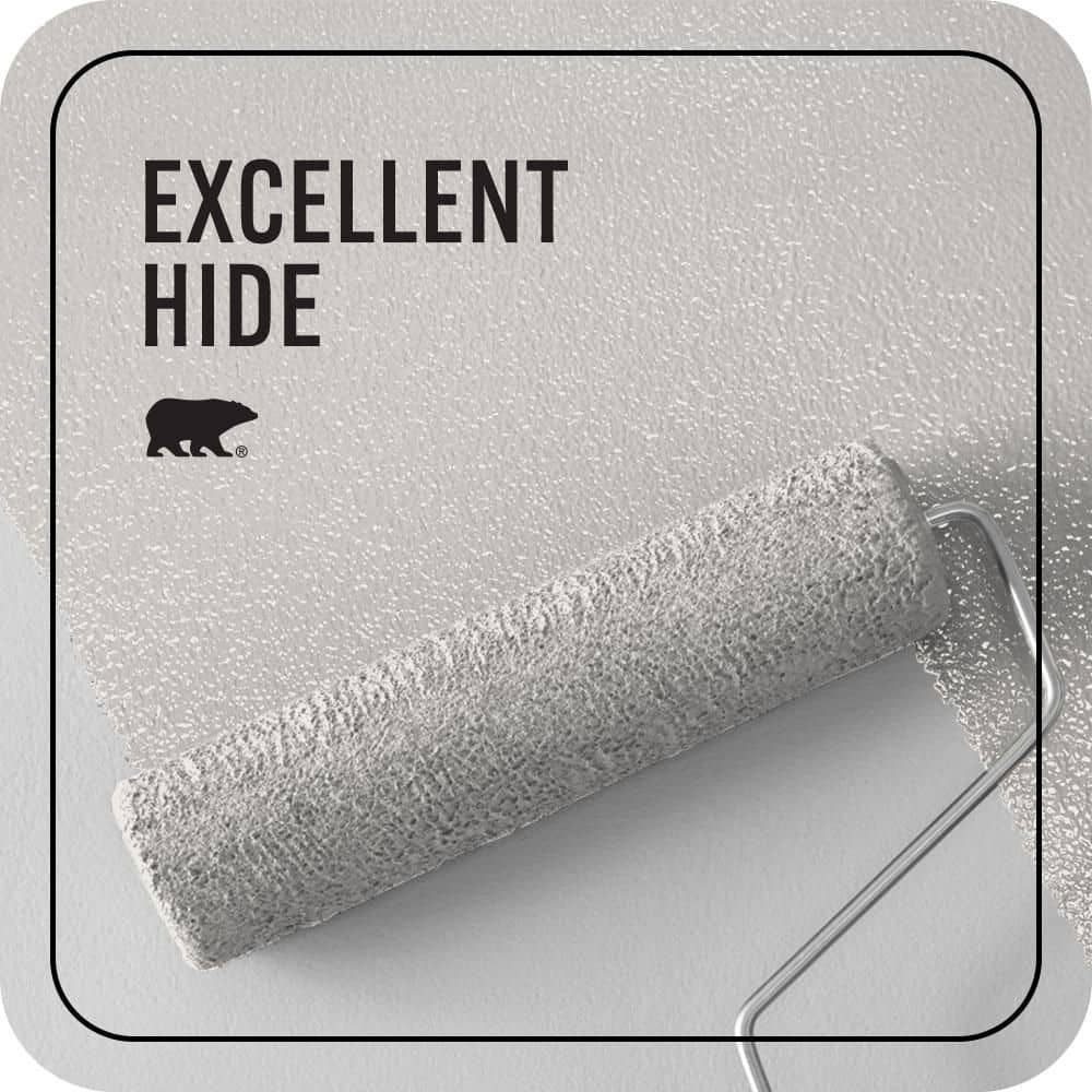 BEHR PREMIUM PLUS 5 gal. #MQ3-32 Cameo White Ceiling Flat Interior Paint & Primer (2)