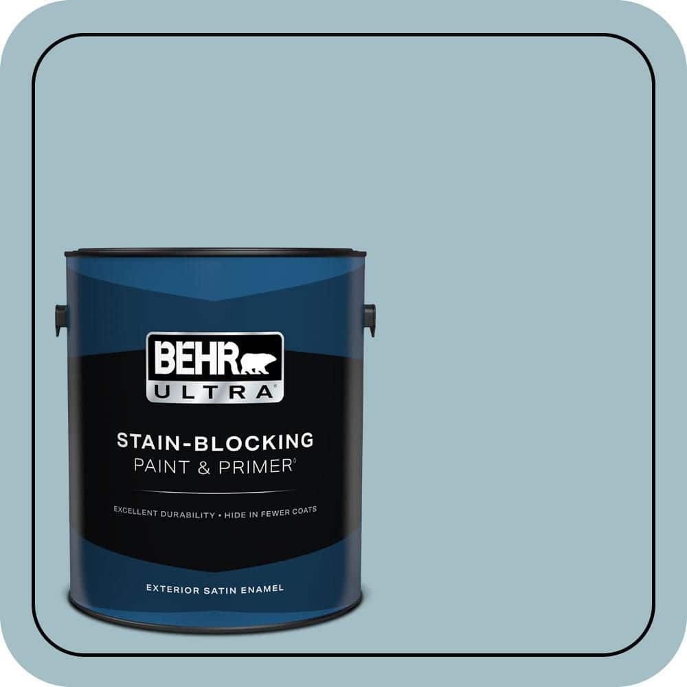 BEHR ULTRA 1 gal. #PPU13-11 Clear Vista Satin Enamel Exterior Paint & Primer