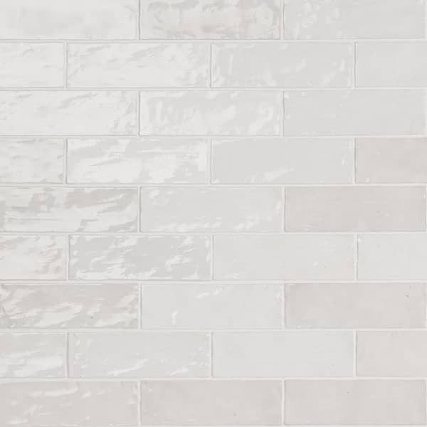 Ivy Hill Tile Kingston White 3 in. x 8 in. Glazed Ceramic Wall Tile (5.38 sq. ft./Case)