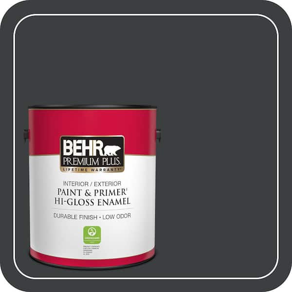 BEHR PREMIUM PLUS #ECC-25-3 Obsidian Stone Flat Low Odor & Primer (3)