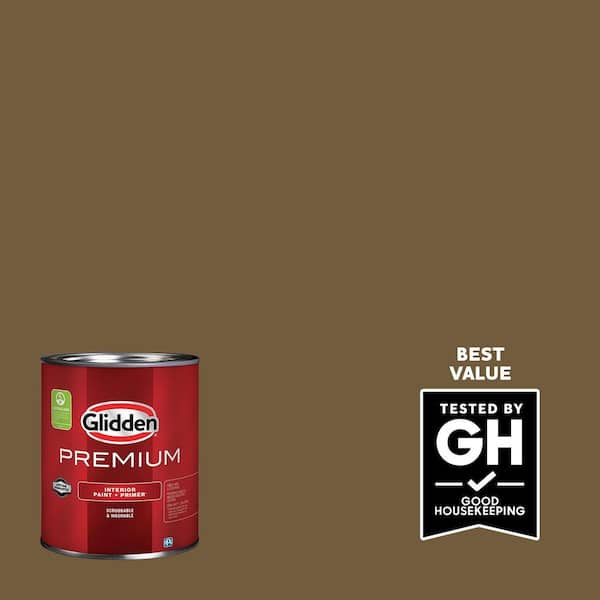 Glidden Premium 1 qt. PPG1098-7 Muddy River Satin Interior Latex Paint (2)