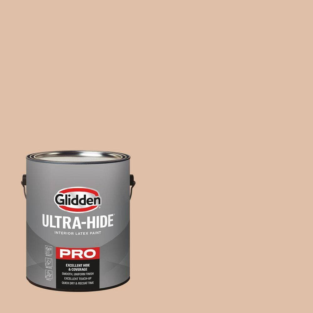 Glidden Ultra-Hide 1 gal. PPG1082-4 Weathered Sandstone Satin Interior Paint