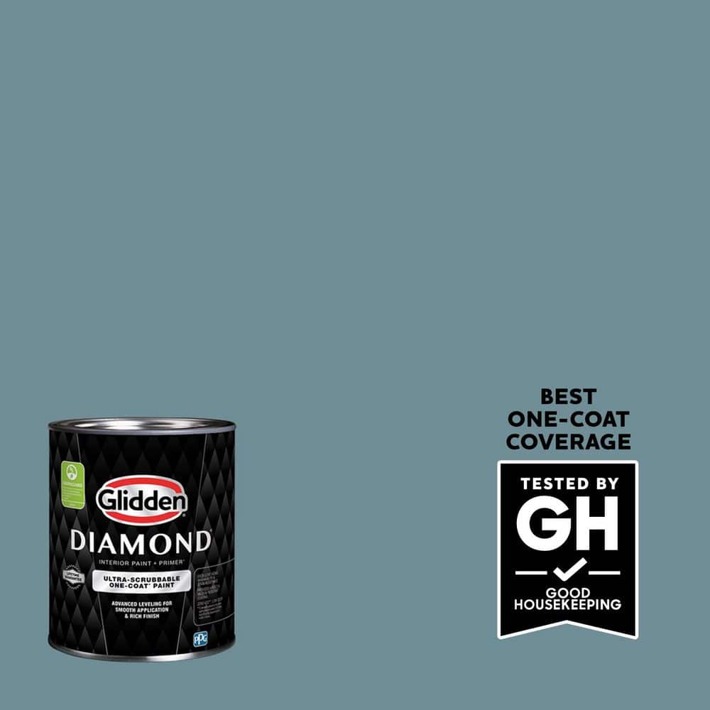 Glidden Diamond 1 qt. #PPG1149-5 Baritone Flat Interior Paint with Primer