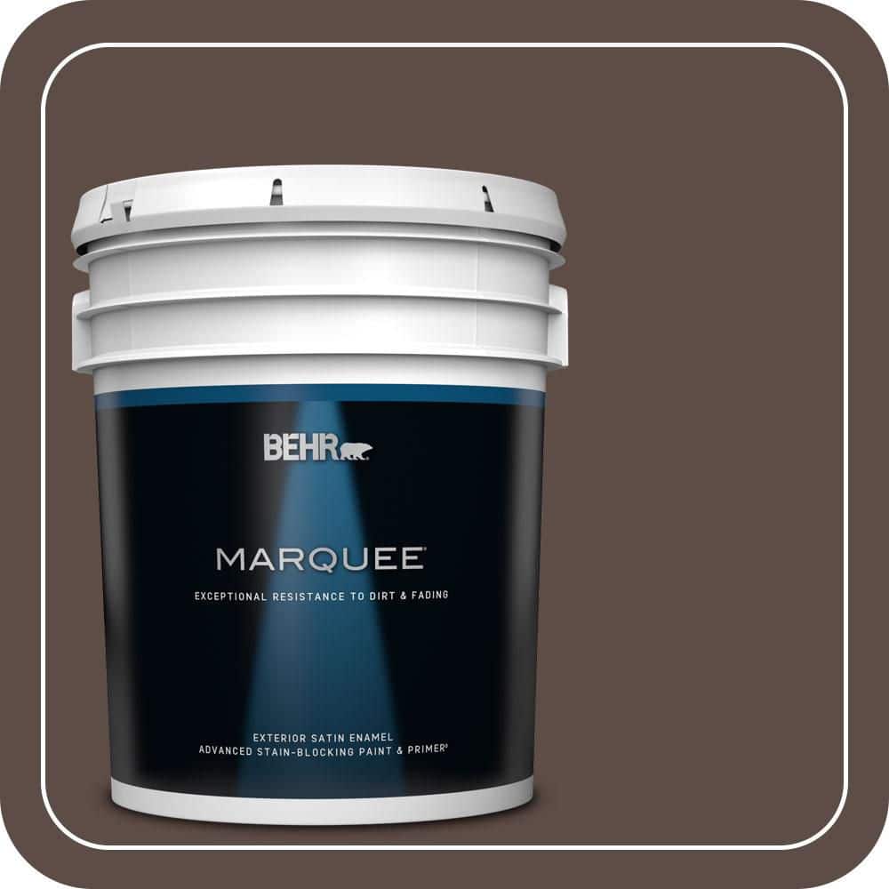 BEHR MARQUEE 5 gal. #MQ2-35 Cabin in the Woods Satin Enamel Exterior Paint & Primer