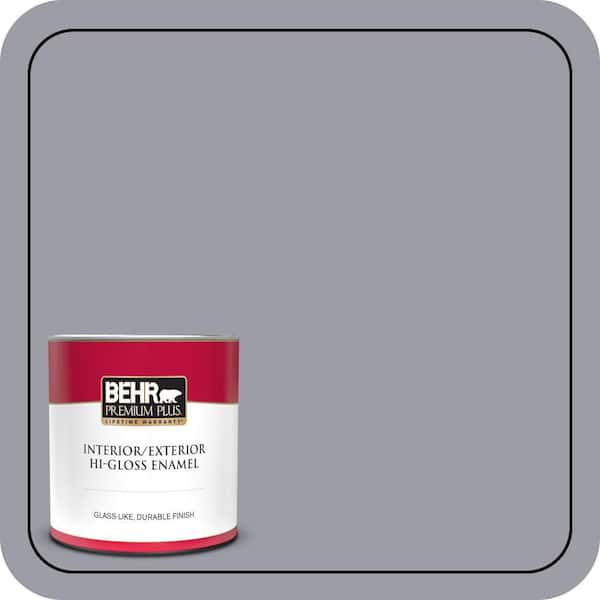 BEHR PREMIUM PLUS #BNC-09 Heather Gray Enamel & Primer Color Sample (4)