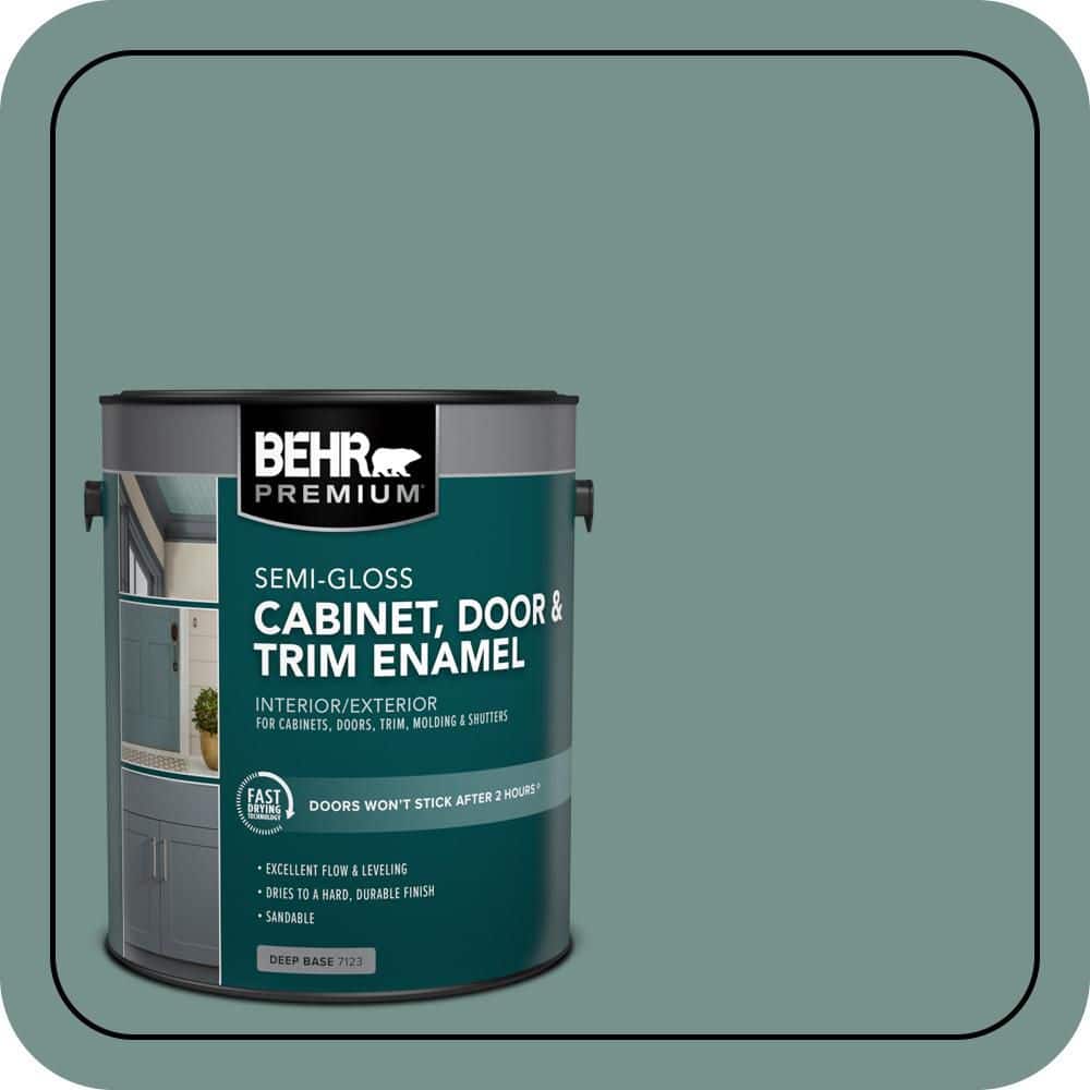 BEHR PREMIUM 1 gal. #S430-5 Longmeadow Semi-Gloss Enamel Interior/Exterior Cabinet, Door & Trim Paint