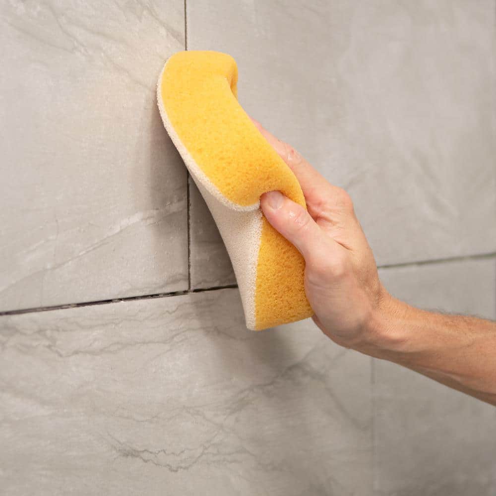 QEP 7-1/2 in. x 5-1/4 in. Multi-Purpose Scrubbing Sponge for Grouting, Cleaning and Washing (4)