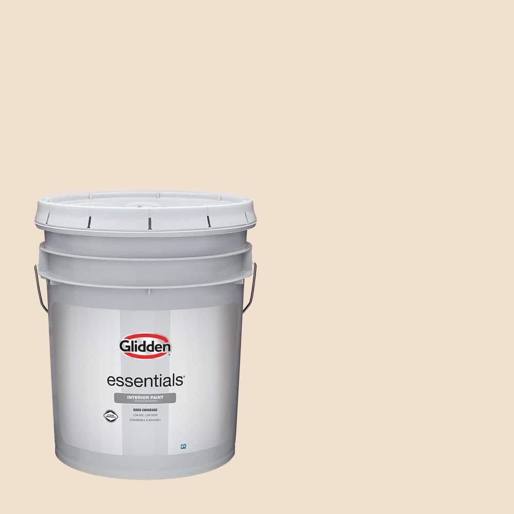 Glidden Essentials 5 gal. PPG1077-1 Berkshire Lace Flat Interior Paint