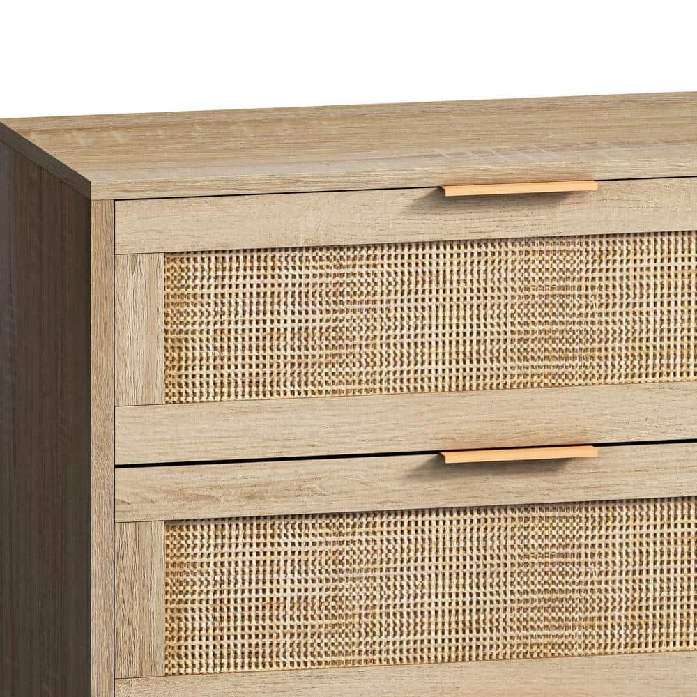 Unbranded 51.18 in. W 15.75 in. D 29.53 in. H Natural Linen Cabinet for Bathroom, Living Room (4)