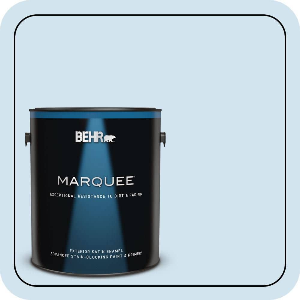 BEHR MARQUEE 1 gal. #570C-2 Mystic Harbor Satin Enamel Exterior Paint & Primer