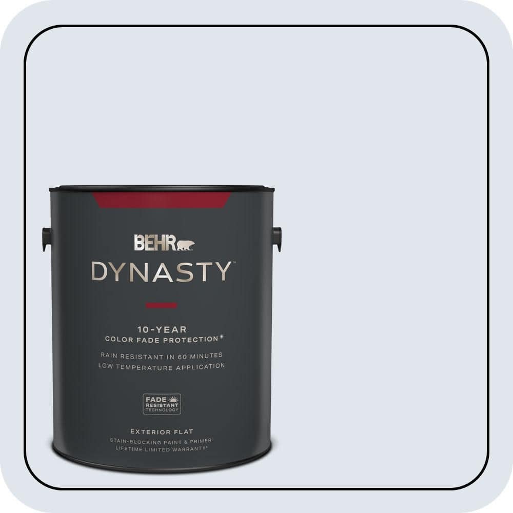 BEHR DYNASTY 1 gal. #600E-1 Genteel Lavender Flat Exterior Stain-Blocking Paint & Primer