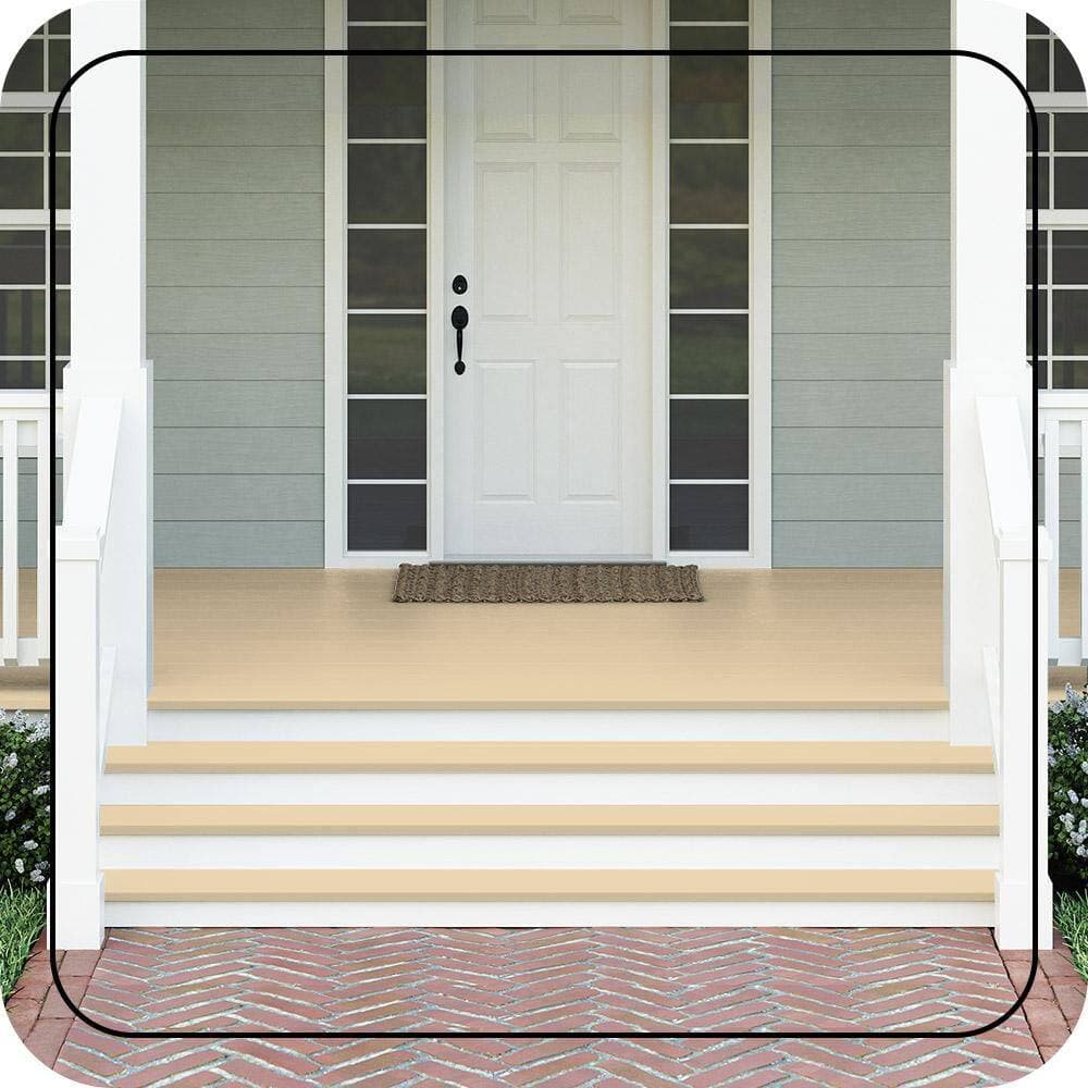 BEHR PREMIUM 1 gal. #PPU6-11 Hummus Textured Low-Lustre Enamel Interior/Exterior Porch and Patio Anti-Slip Floor Paint (3)